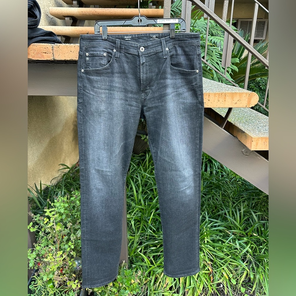 AG Adriano Goldschmied Graduate Jeans Faded Black / Gray 36x34
